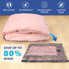 Fantictas vacuum bags in suitcase pack for optimized luggage space