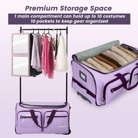 Fanwoli aluminum handle and silent wheels enable smooth city-to-city moves.