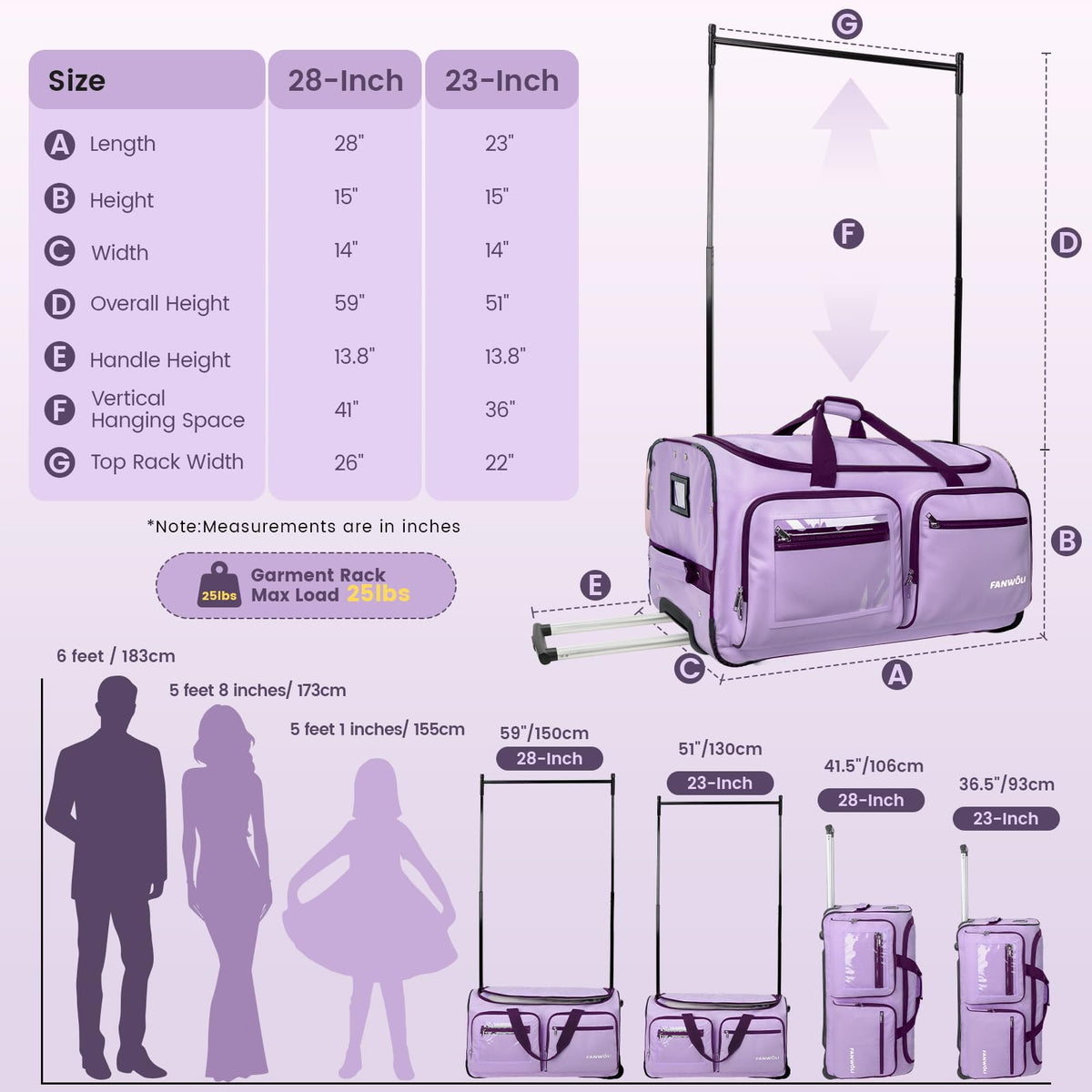 Fanwoli travel-ready duffle suits competitions, recitals, and rehearsals with ease.