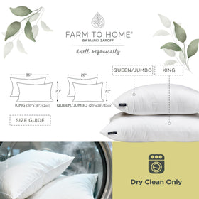 Farm to Home stitching detail highlighting durable seam work.