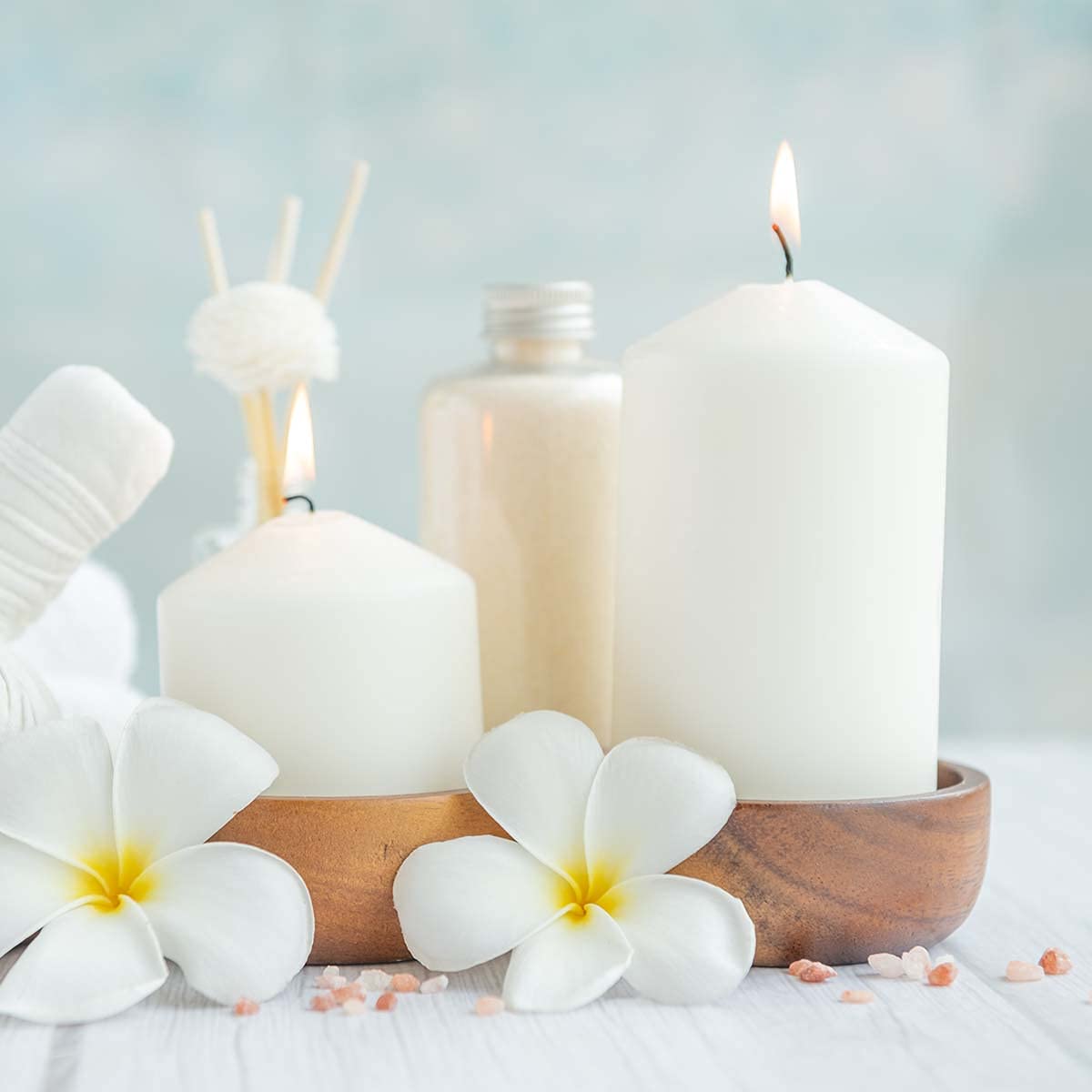 Fasize spa and restaurant candles set a calm mood with warm, even light