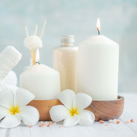 Fasize spa and restaurant candles set a calm mood with warm, even light