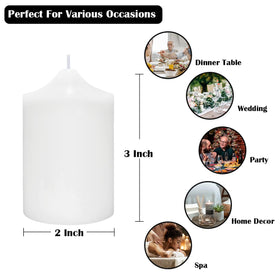 Fasize versatile decor candles complement any style with a timeless white glow