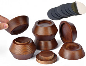FASONLA bed risers with interlocking design for secure height adjustments.