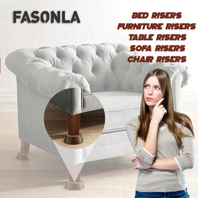 FASONLA recessed holes keep feet secure up to 2.6 inches.