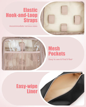 Fasrom discreet bag with clear PVC panel for quick content visibility.