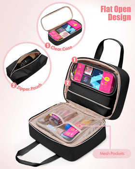 Fasrom discreet bag with detachable pouches for flexible organization during trips.