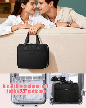 Fasrom discreet bag travel-friendly dimensions fit in suitcases and duffel bags.