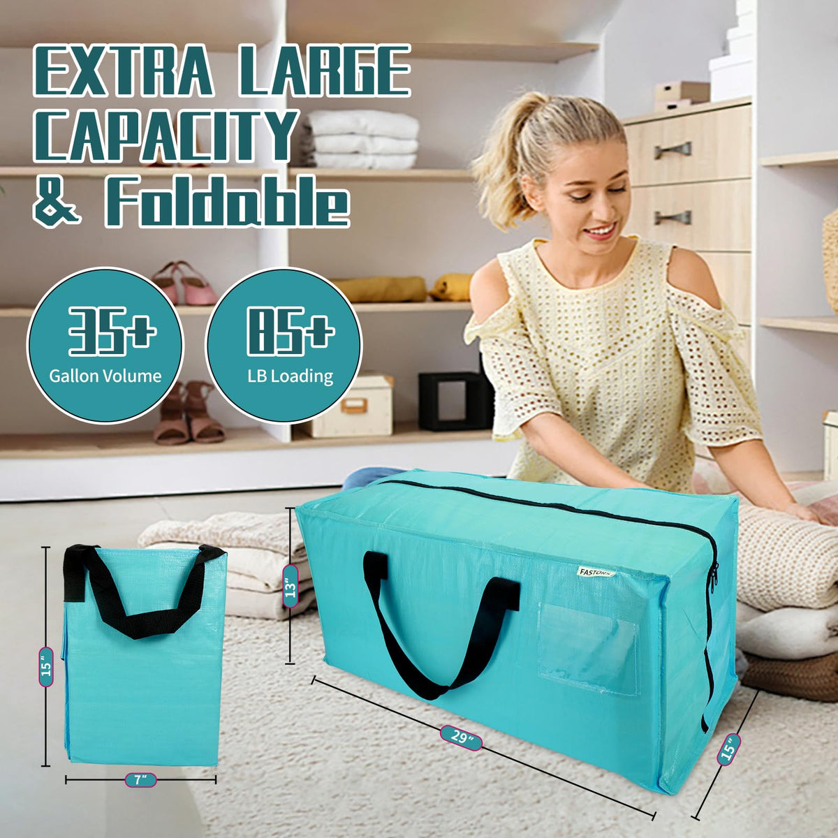 FASTORS bags demonstrate waterproof and durable material for reliable storage.