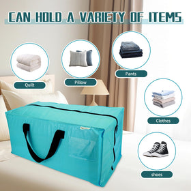 FASTORS bags highlight zipper and backpack straps for hands-free transport.