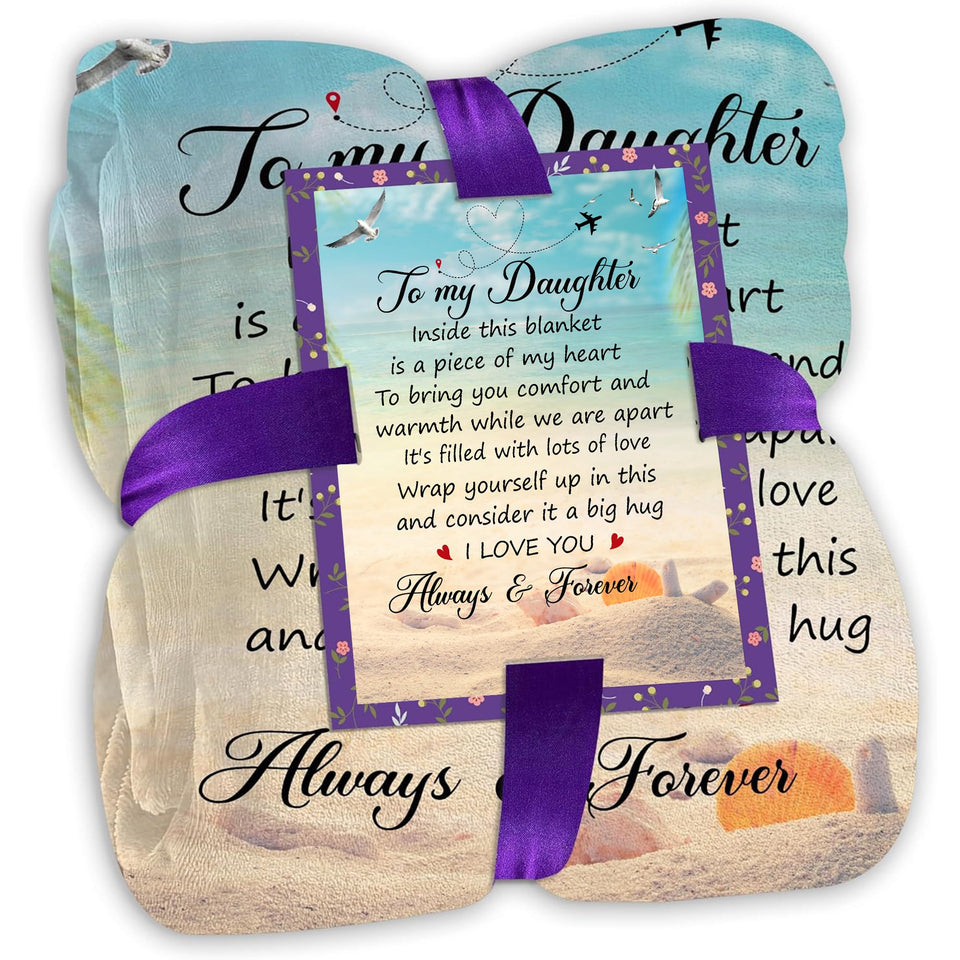 Fastpeace daughter gifts blanket close-up shows soft plush fabric for cozy warmth