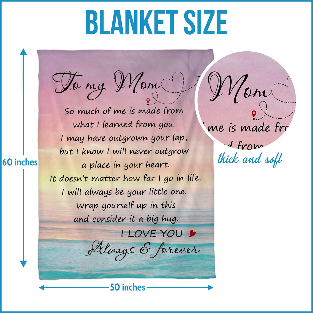 Fastpeace blanket with love message, a heartfelt gift idea