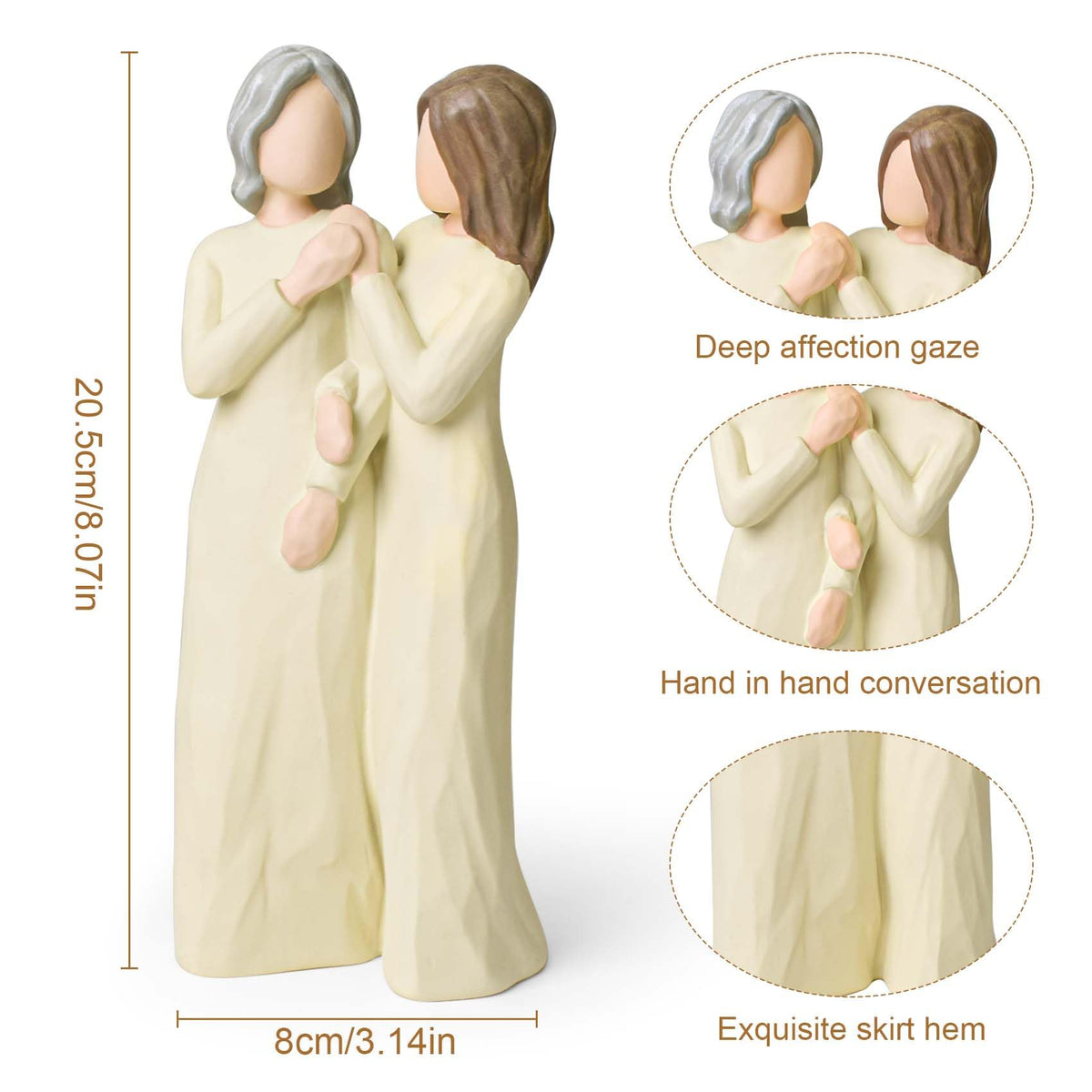 Faumsut mother-bride gift figurine ideal for special occasions and keepsakes.