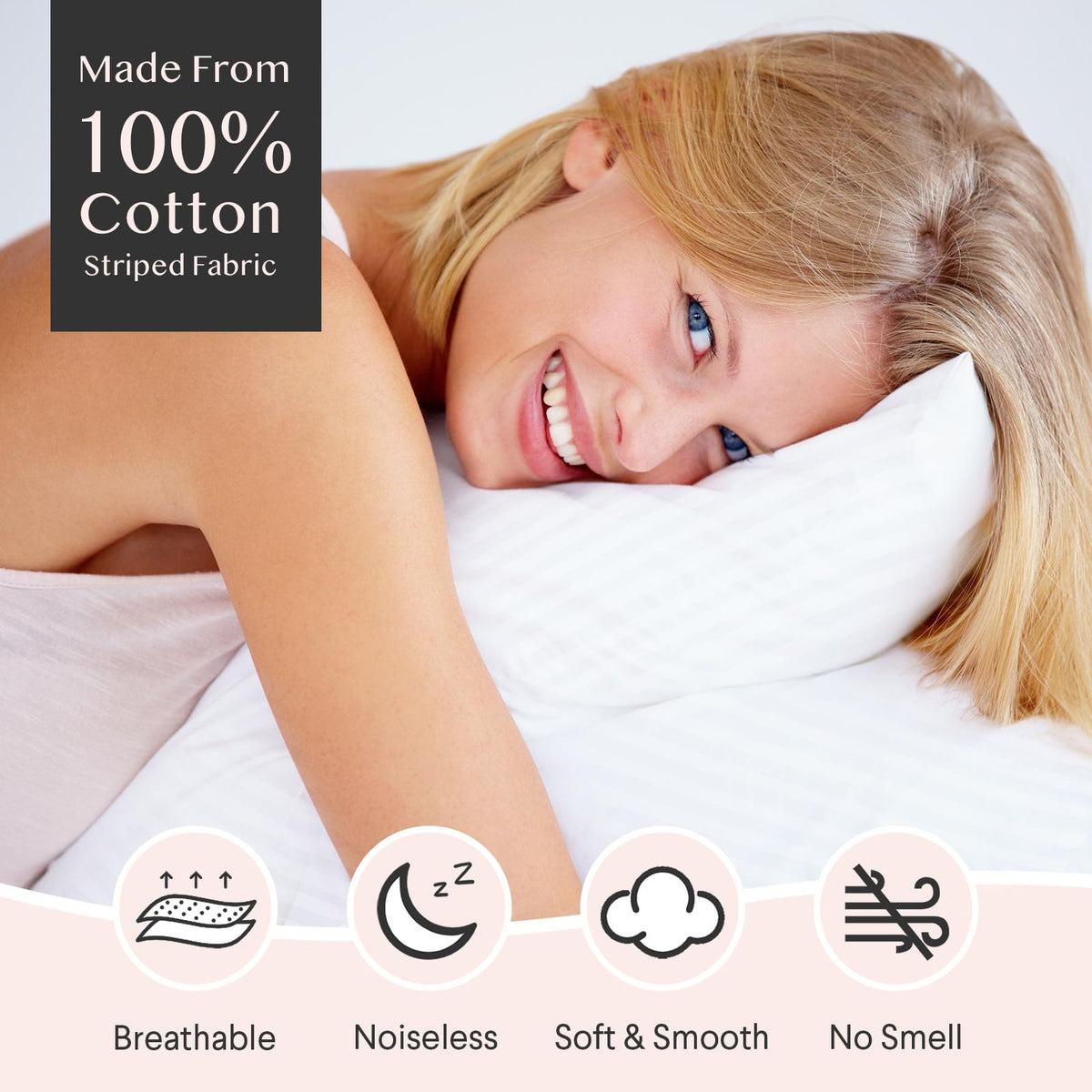 FAUNNA 600TC pillow protector is machine washable, maintaining softness after many cycles.