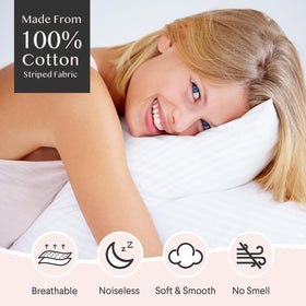 FAUNNA 600TC pillow protector is machine washable, maintaining softness after many cycles.