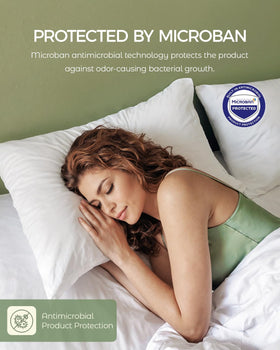 FAUNNA antimicrobial Microban protection keeps pillow covers fresher.