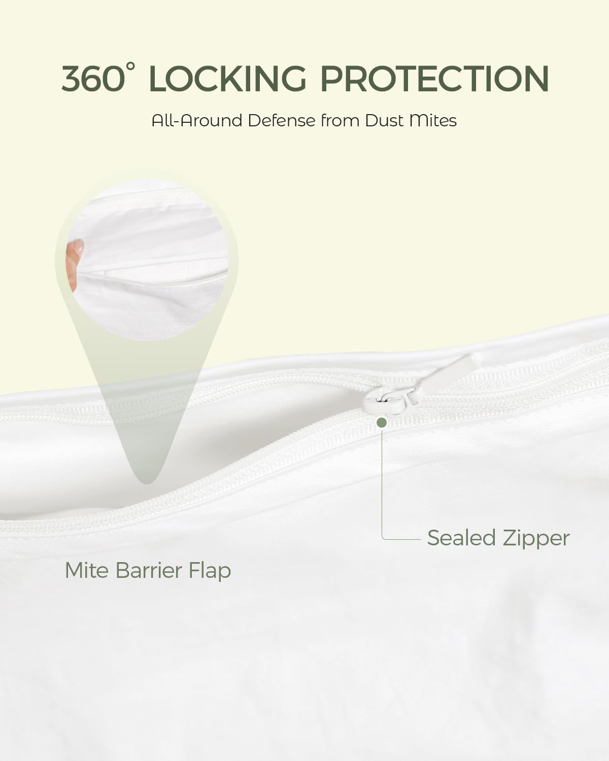 FAUNNA dust mite protection helps block common irritants from entering