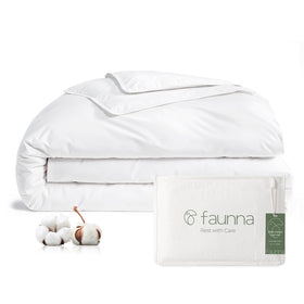 FAUNNA duvet cover in white with hypoallergenic properties for sensitive skin
