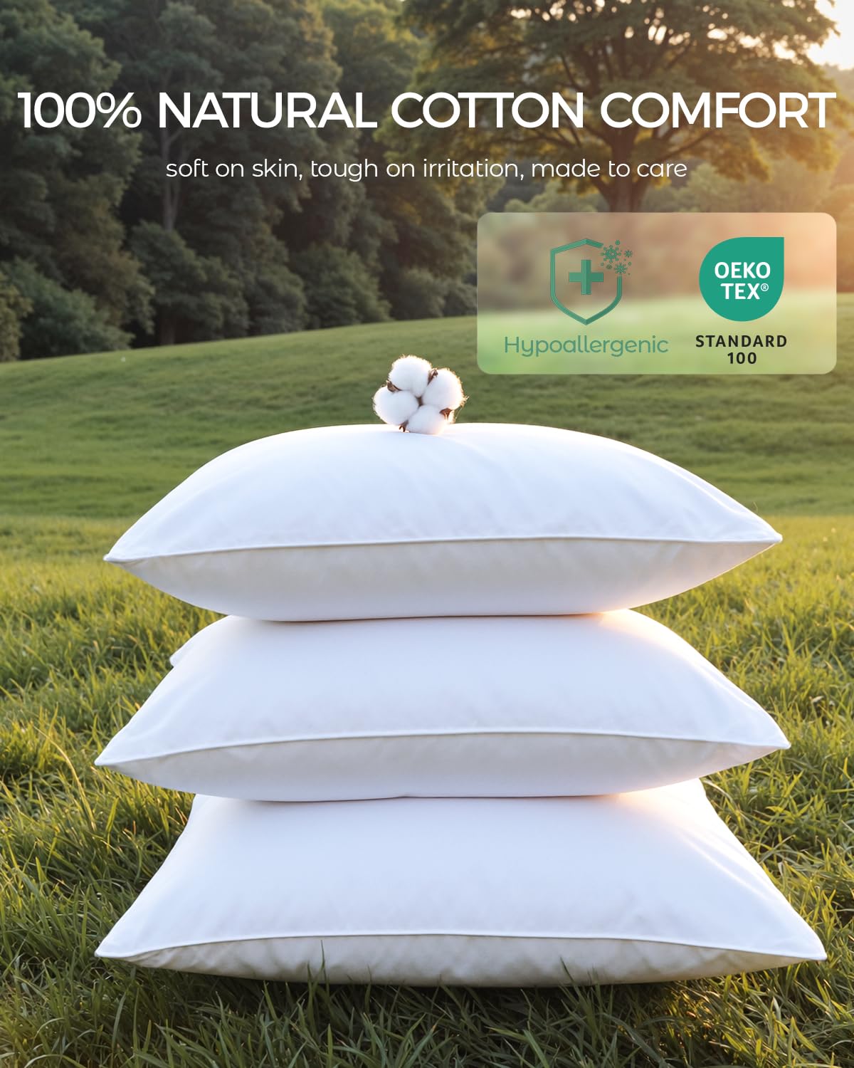 FAUNNA hidden zipper design with inner cover blocks allergens.