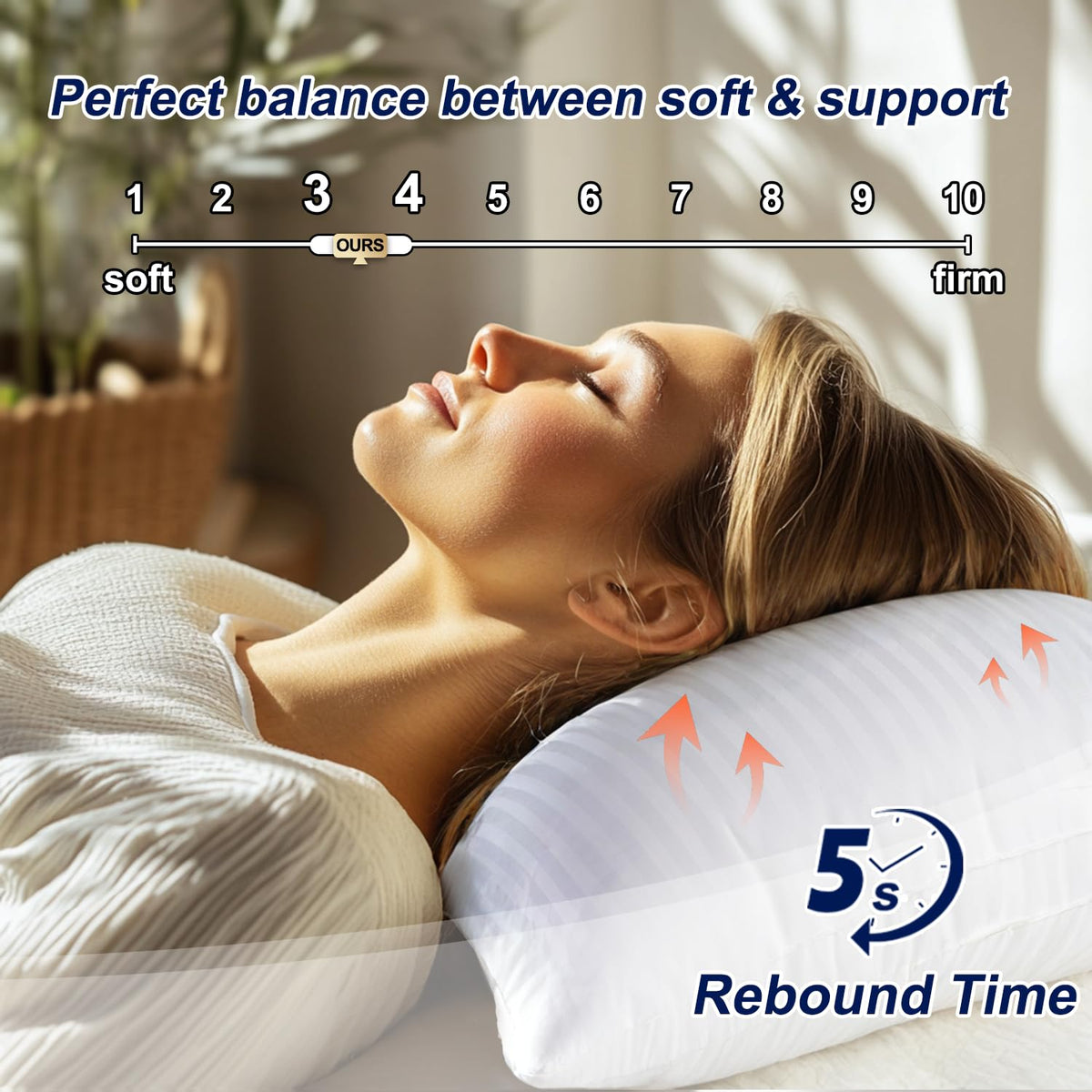 Favocama pillow closeup highlights microfiber fabric and smooth touch