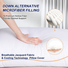 Favocama pillow supports neck and back with ergonomic design
