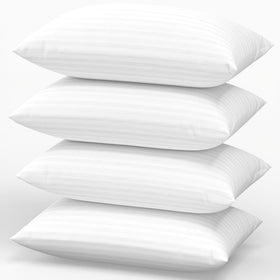 Favocama four-pillow set shows plush surface for cloud-like comfort