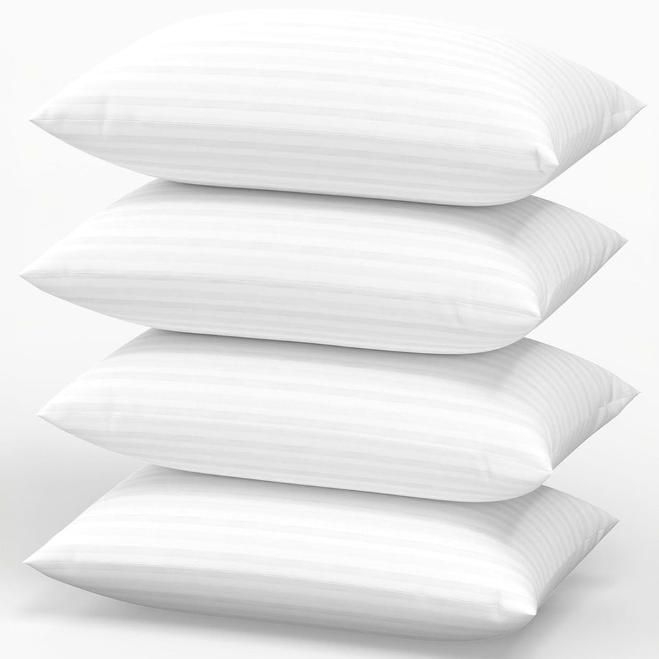 Favocama four-pillow set shows plush surface for cloud-like comfort