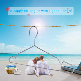 Fayleeko anti-rust stainless steel hangers extend closet life.