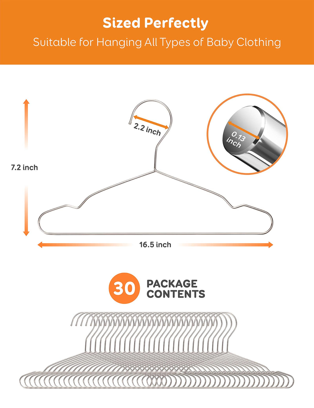 Fayleeko hangers with polished edges preventing fabric snags