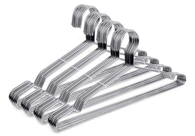 Fayleeko heavy-duty stainless steel coat hangers, ultra-thin for space-saving closets