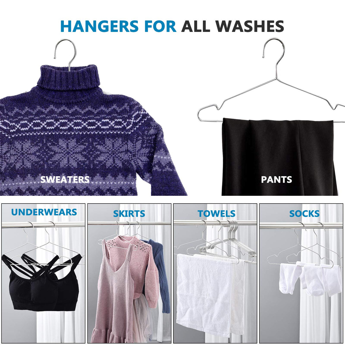 Fayleeko non-slip hangers preventing garment slipping