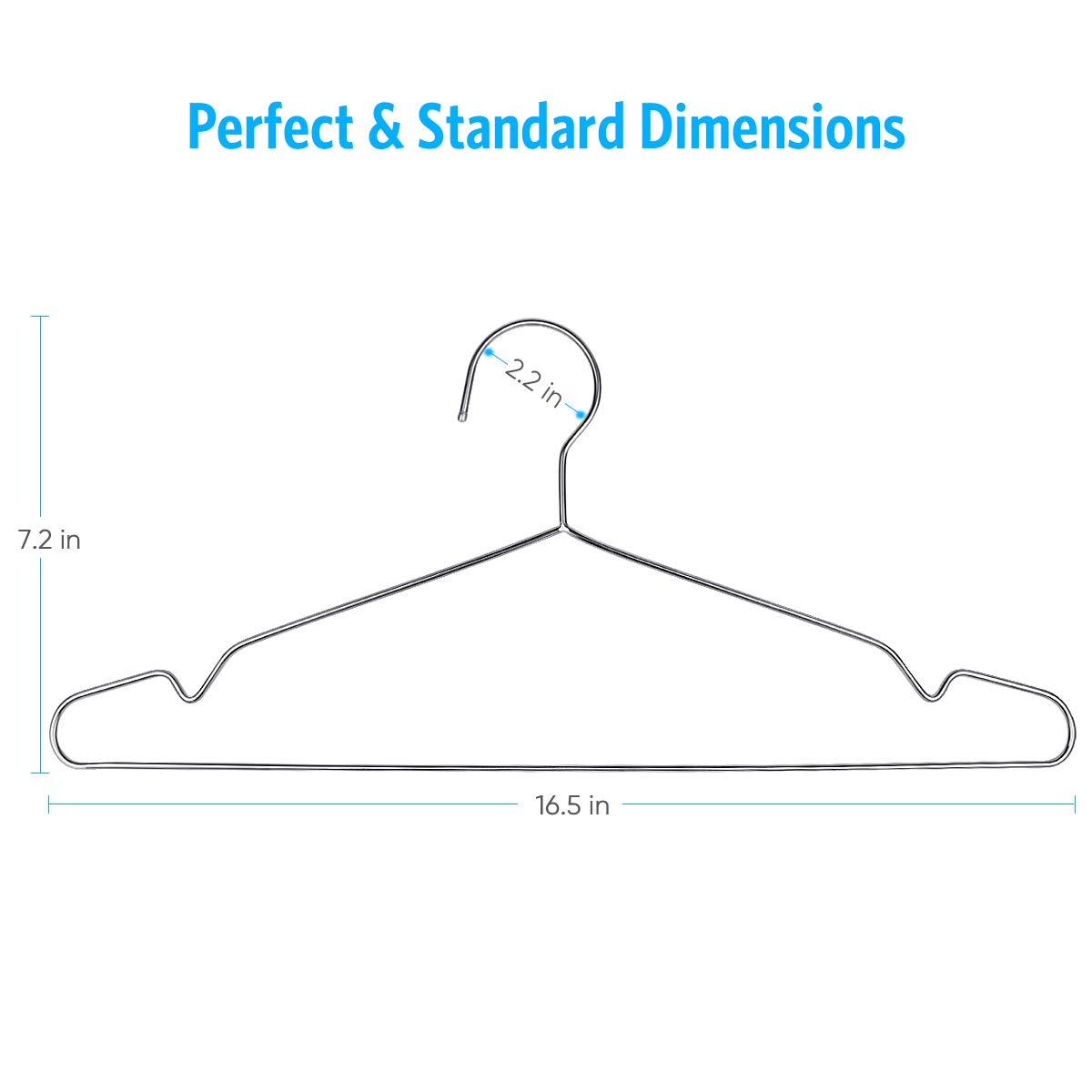 Fayleeko waterproof metal hangers resist moisture in any closet.