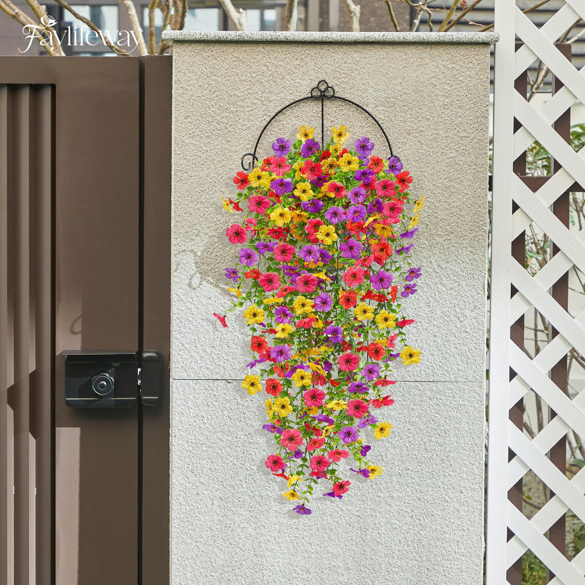 Faylifeway practical outdoor decor no watering or trimming required for busy households.