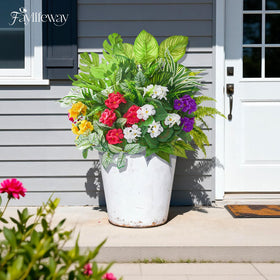 Faylifeway artificial plants perfect for window boxes and garden borders