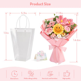 Durable soft cotton yarn used in Faylifeway crochet bouquet.
