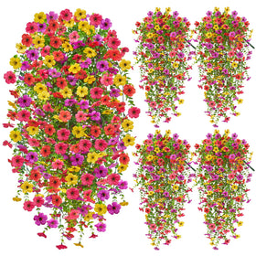 Faylifeway outdoor hanging flowers in a dense cascading bloom for lasting color