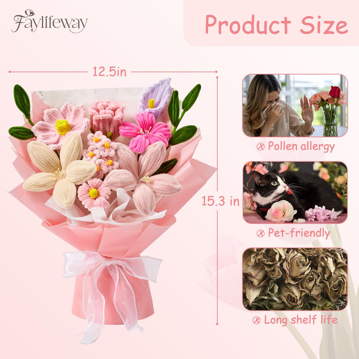 Faylifeway home decor table display brightens living spaces.