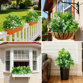 Faylifeway large shrubs fake plants add natural vitality to outdoor spaces.