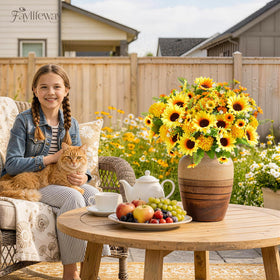 Faylifeway outdoor daisies bundle 2 brightens balconies with bold color contrasts.