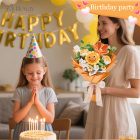 Faylifeway sunflower bouquet on dining table as a decorative centerpiece