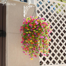 Faylifeway UV-resistant silk flowers endure sun and heat with low maintenance.