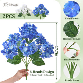 Faylifeway outdoor hydrangea clusters for window boxes with vibrant fade-proof color.