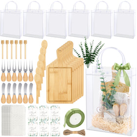 Fayoo 63-piece baby shower prizes package with gift bags for elegant prize display