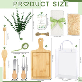 Fayoo bamboo cutting boards six-set, sturdy and versatile for cheese nights