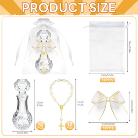 Fayoo cross rosary included for meaningful baptism gifts.