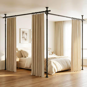 Fazlino Room Divider assembly demonstration for drill-free setup