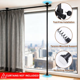 Durable Fazlino frame supporting up to 40 pounds of curtains