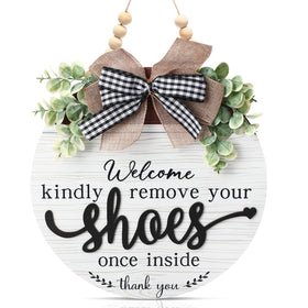 FBOUPYU 3D welcome sign front door enhances entryway charm