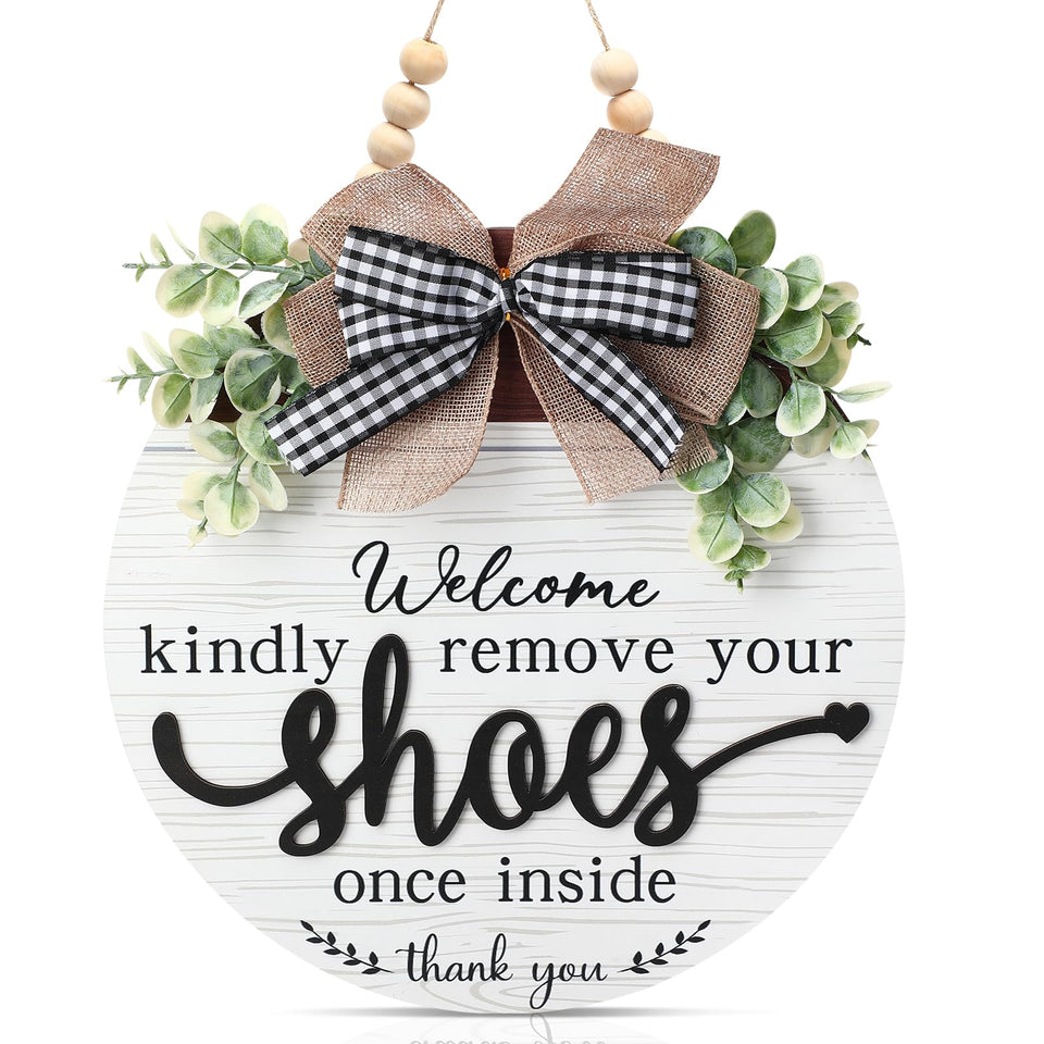FBOUPYU 3D welcome sign front door enhances entryway charm