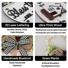 FBOUPYU 3D sign on front door decor for standout entry presence.